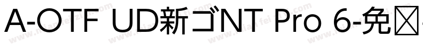 A-OTF UD新ゴNT Pro 6字体转换
